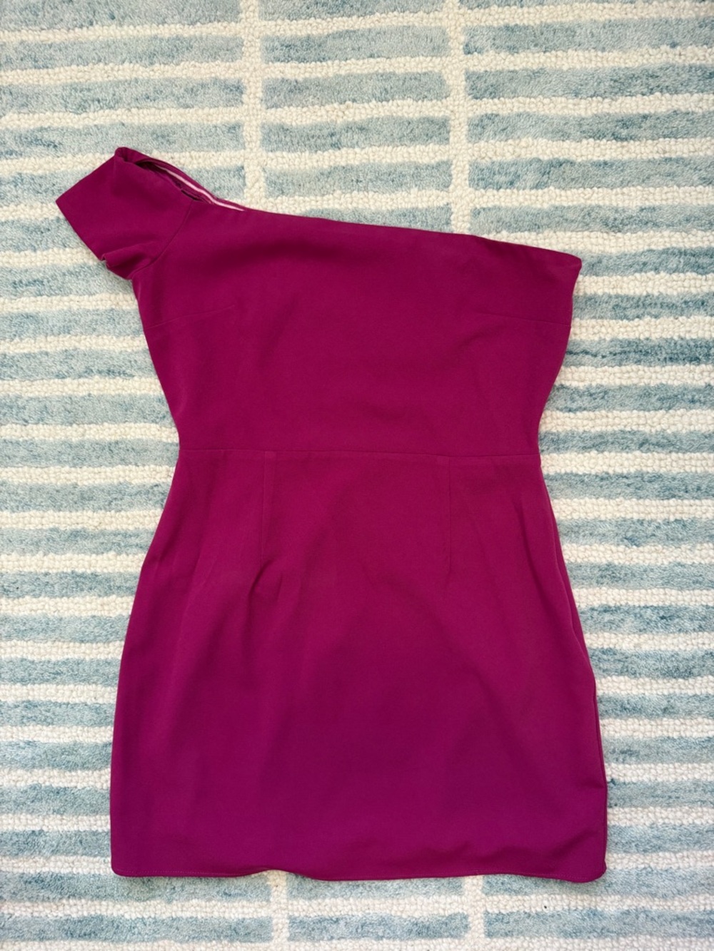 Lovers and Friends One-Shoulder Magenta Semi Formal Dress